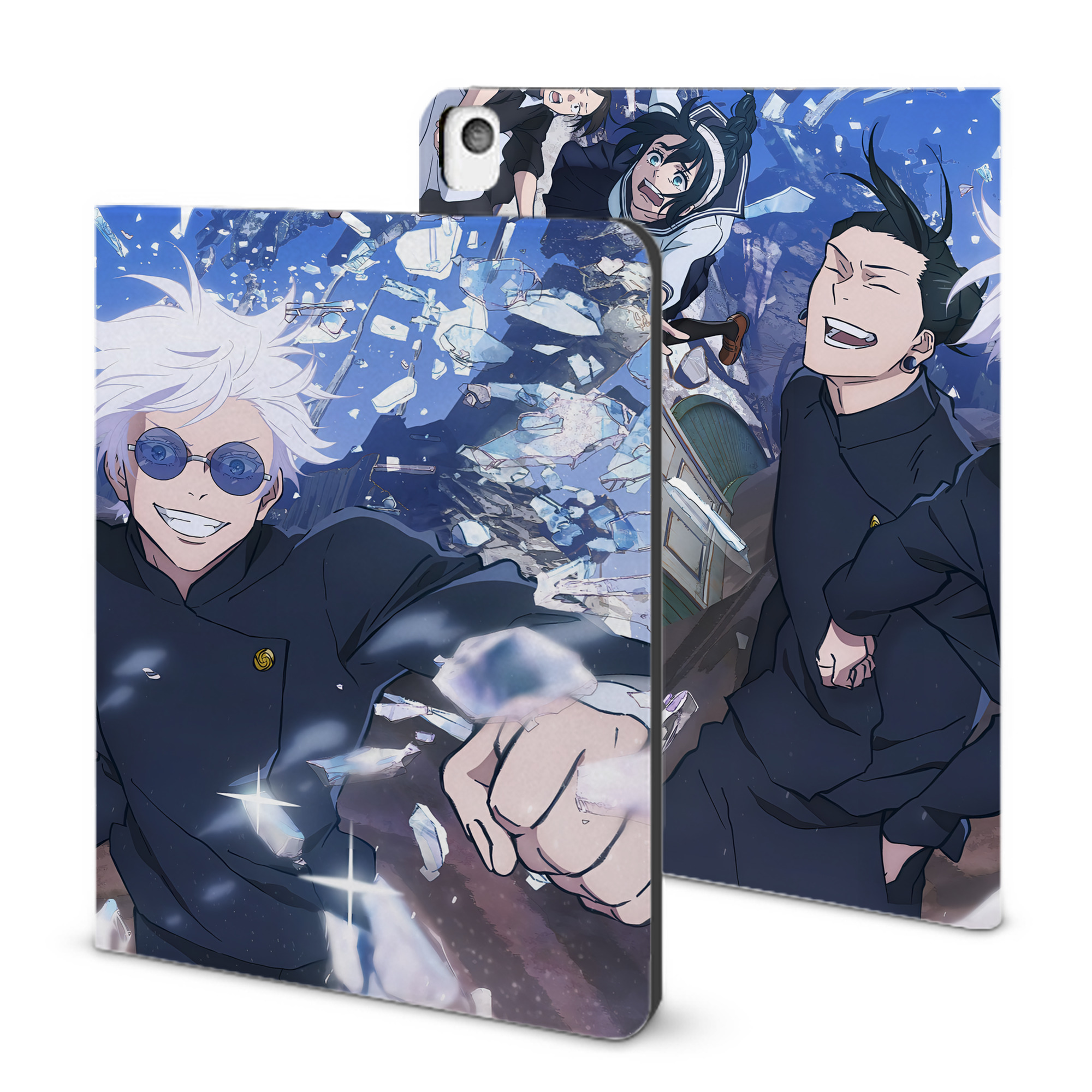 （画像用） 呪術廻戦 Jujutsu Kaisen IPadケース ペンホルダー付き ブックスタイルデザイン